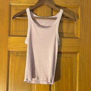 American Eagle Outfitters Pink Ribbed Tank Top